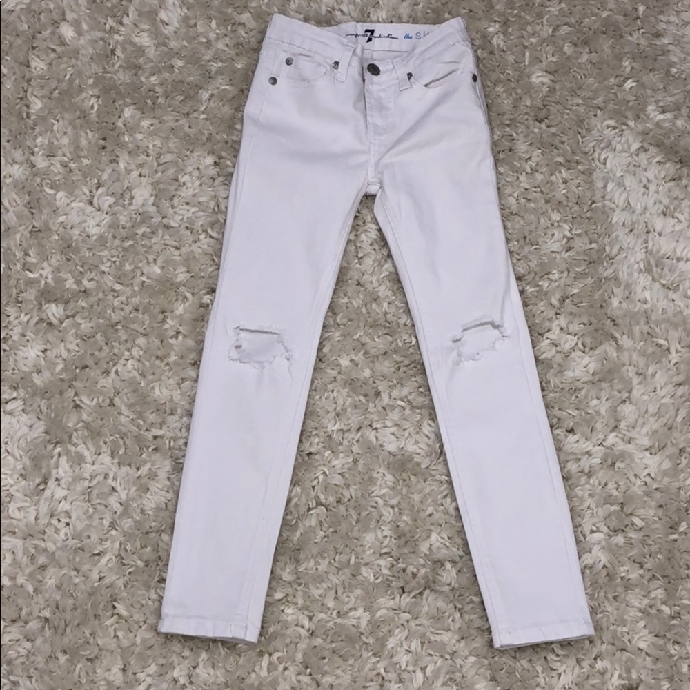3/$20 Girls ripped knee jeans!